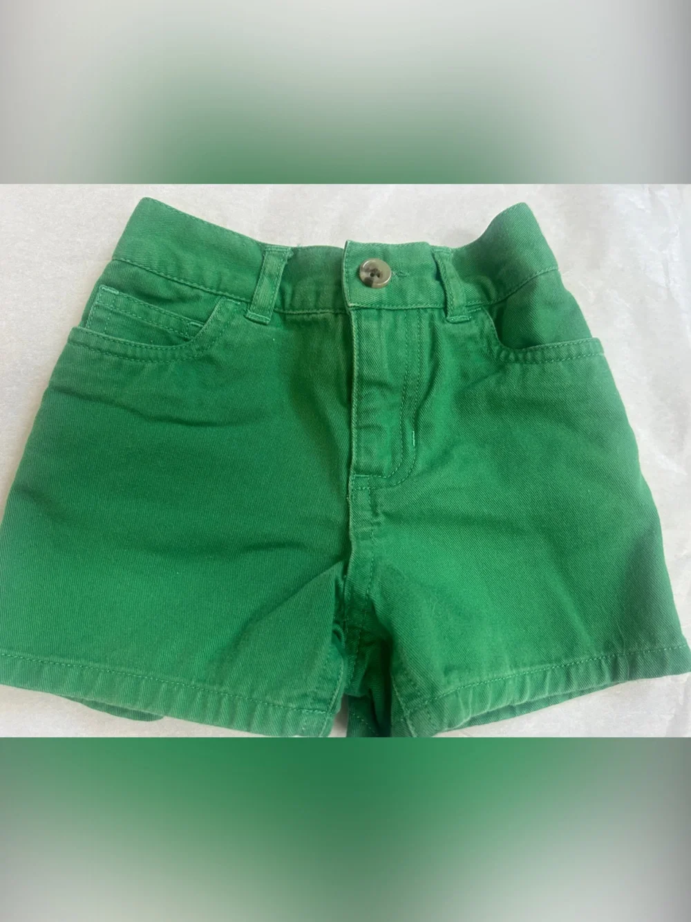 Ralph Lauren Bright Green Cotton Shorts for Kids